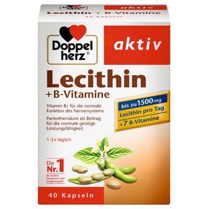 Doppelherz | Aktiv Lecithin + B-Vitamine | 40 Kapseln