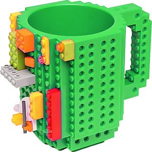 Zelený LEGO hrníček 350 ml – Nezbytnost pro každého milovníka kostek
