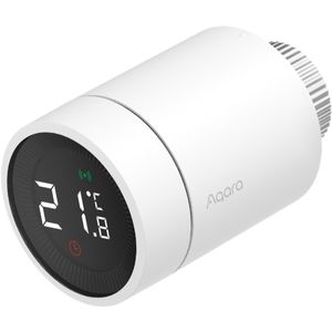 Aqara E1 Smart Thermostatic Head, benötigt AQARA ZIGBEE 3.0 HUB, ein Thermostatventil mit Sprachsteuerung, Geofencing-Unterstützung, Compatible with HomeKit, Alexa, Google Assistant and IFTTT.