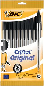 BIC Kugelschreiber Cristal Original schwarz im 10er Beutel