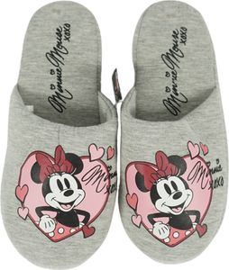 Hausschuhe MINNIE MOUSE, hellgrau – verschiedene Größen Größe: 38 - 39