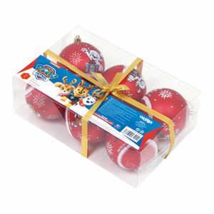 Arditex PW14024 Packung mit 6 Kugeln Weihnachtsbaum 8 cm Durchmesser. von Nickelodeon-Canine-Patrouille