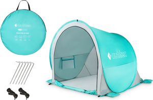 Outtec® beach shell with UV protection - pop up stan, ochrana proti slunci, ochrana proti větru, plážový stan s pytli na písek - pro miminka, děti a dospělé