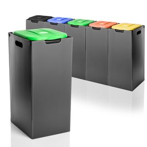 BigDean Müllsackständer Gelb 80L - Sichtschutz für Gelben Sack - Müllsackhalter Mülleimer : Grün