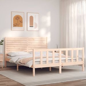 Maison Exclusive Rám postele s čMaison Exclusive 160 x 200 cm masivní dřevo