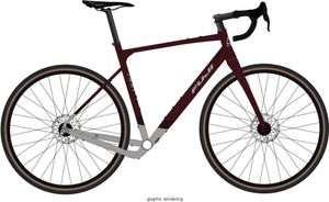 Fuji Jari 1.3 Gravelbike 28 Zoll Gravel Bike Damen und Herren ab 150 cm Road Bike Graveler Bike Cyclocross Fahrrad 20 Gang Shimano GRX, Farbe:matte mahogany, Rahmengröße:54 cm