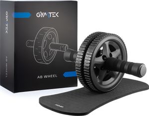 Gymtek® Ab Roller, ab trainer, ab wheel s kolennou podložkou - protišmykové úchopy - ab roller na cvičenie, domáca posilňovňa, fitness, pilates - fitness vybavenie na doma