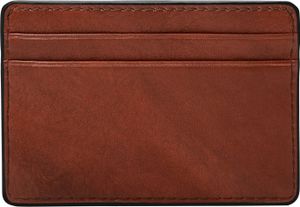 FOSSIL Kartenhalter Steven Card Case Burnt Henna rot
