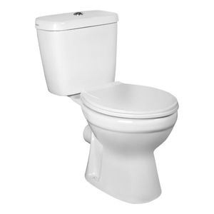 Stand-WC Boden-WC WC Toilette mit Spülkasten weiß C-Clear Abgang senkrecht