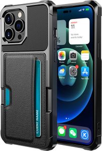 INF Eleganckie czarne etui na iPhone 15 z uchwytem na kartę iPhone 15