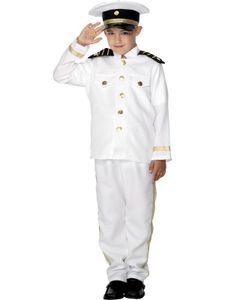 Kapitán kostým Kapitán detská veľkosť 128-134 (M), 140-158 (L), veľkosť:M