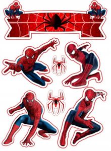Essbar Spiderman Marvel Torten-Bild-Aufleger-Deko Geburtstag Avenger Premium 0,6mm (SP14)