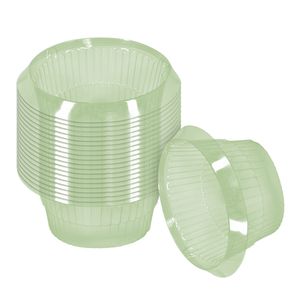 Kunststoff Schneckenschutz Ring 20 cm grün - 20 Stück - Schädlingsabwehr und Bewässerungshilfe - Pflanzenschutz Schädlingsschutz Bewässerungsring Anzuchthilfe wetterfest