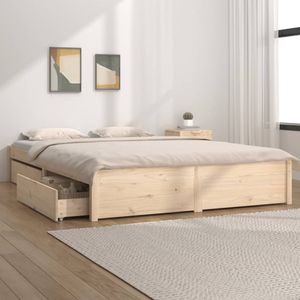 Ankonbej Bett mit Schubladen 140x200 cm