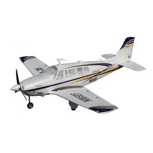 Amewi Bonanza A36 - Funkgesteuertes (RC) Flugzeug - Plug-N-Play(PNP) - Weiß - Elektromotor - Bürstenlos - LiPo Akku 3S - 4S
