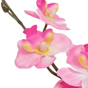 vidaXL Künstliche Orchidee mit Topf 30 cm Rosa