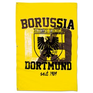 BVB Borussia Dortmund Hissfahne mit Stadtwappen (100 x 150cm)