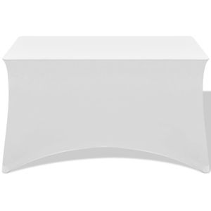 vidaXL Stretch Table Cover 2 ks 183 x 76 x 74 cm White