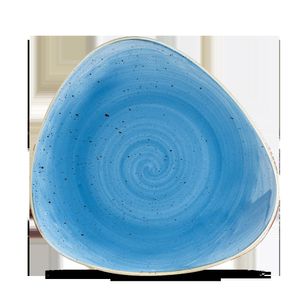 Churchill Super Vitrified Stonecast Cornflower Blue Dreiecksteller, 22,9 cm, 12 Stück