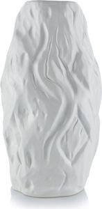HowHomely Keramikvase - Stilvolles Design für Ihr Zuhause - Weiß - Höhe 29,5 cm