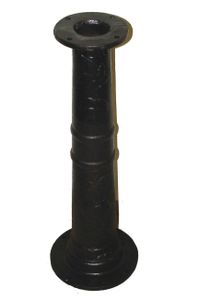 Pumpenständer für Handschwengelpumpe TYP 75 schwarz mit Rosendecor