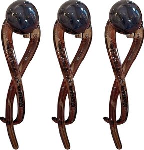 3 Stück Bananenclip mit Kunstperlen im französischen Stil, dünne, dicke Haarklammer, Vintage, rutschfeste Pferdeschwanz-Schnallenklammer, Haarschmuck für Frauen und Mädchen 3 Stück Bananenclip mit Kunstperlen im französischen Stil, dünne, dicke Haarklammer, Vintage, rutschfeste Pferdeschwanz-Schnallenklammer, Haarschmuck für Frauen und Mädchen