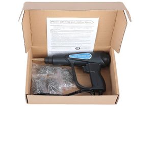 Plastikschweißgerät Heißluftpistole, Stoßstangenlötkolben, PVC-Reparaturwerkzeug für die Werkstatt, Karton -Set mit 200.220 V EU -Stecker