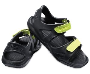 Crocs Kinder Sport Freizeit Sandale Kids' Swiftwater River Sandals schwarz, Größe:29-30