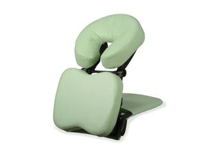 Mobiler Massage Tischaufsatz für Massageliegen, Massagekopfstütze, inkl. Tragetasche, Farbe: Grün