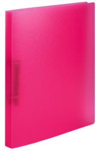 HERMA Ringbuch DIN A4 2-Ring Mechanik pink transluzent