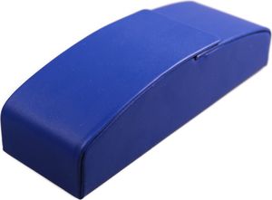 Hartschalen Etui von Optiker Dietrich Blau Lederoptik