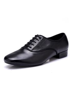 Sneaker Herren Geschlossene Toe Moderne Tanzschuhe Social Leder Latin Tanzschuh Atmungsaktiv,Farbe:Schwarz,Größe:41