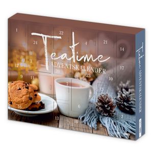 itenga Adventskalender Tea Time 2023 - mit Tee und Keksen - 50x35x4,6c