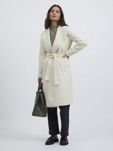 VILA CLOTHES Kabáty dámske Polyester White GR64708 - Veľkosť: L