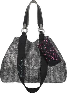 Fritzi aus Preußen Schultertasche Izzy Medium Limited Painted Straw Shopper Silver Black silberfarben Fritzi aus Preußen Schultertasche Izzy Medium Limited Painted Straw Shopper Silver Black silberfarben