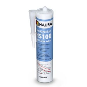 HAUSA Sanitärsilikon HS100 Schimmelresistent uv-beständig transparent 310ml