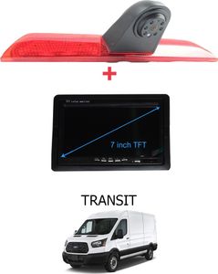 Für Ford Transit Transporter  Bremsleuchte Rückfahrkamera LED Nachtsicht + 7" Monitor