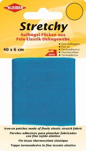 KLEIBER Stretchy-Bügel-Flicken 400 x 60 mm mittelblau
