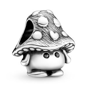 Pandora Charm Anhänger 799528C01 Cute Mushroom Sterling Silber 925 black crystal