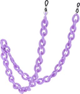 Brillenkette Panzerkette Lila Violett