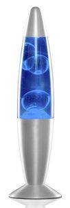 GKA Lavalampe Magma Lava Lampe blau Lavalampe Tischlampe Tischleuchte 34 CM