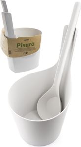Rento Saunakübel + Kelle aus Bioplastik weiss