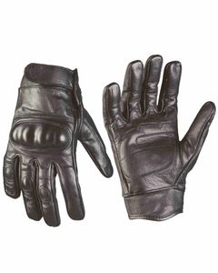 Tactical Gloves Leder Schwarz