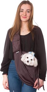 PillowPrim Tragetuch Hund, Katze Haustier Hand Schleuderträger Schultertasche Fronttasche hundetragebeutel Braun