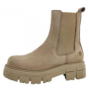 Apple of Eden  Damenschuhe Stiefel Beige Freizeit, Schuhgröße:38 EU