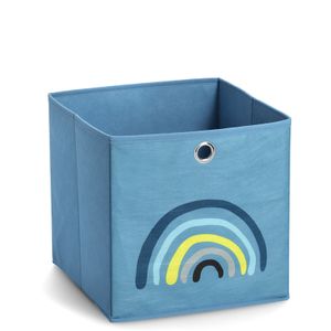 Zeller Present Aufbewahrungsbox Blue Rainbow Vlies blau