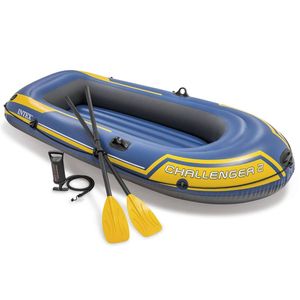 INTEX Schlauchboot mit Ruder und Pumpe Challenger 2 Set 68367NP