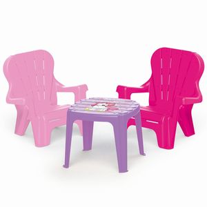 Detský záhradný set stôl a 2 stoličky, jednorožec