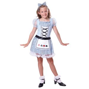 Bristol Novelty Kinder Kostüm Spielkarten-Kleid BN1175 (S) (Blau)