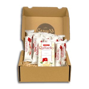 Genussleben Box mit Ferrero Raffaello 480g & Tfs